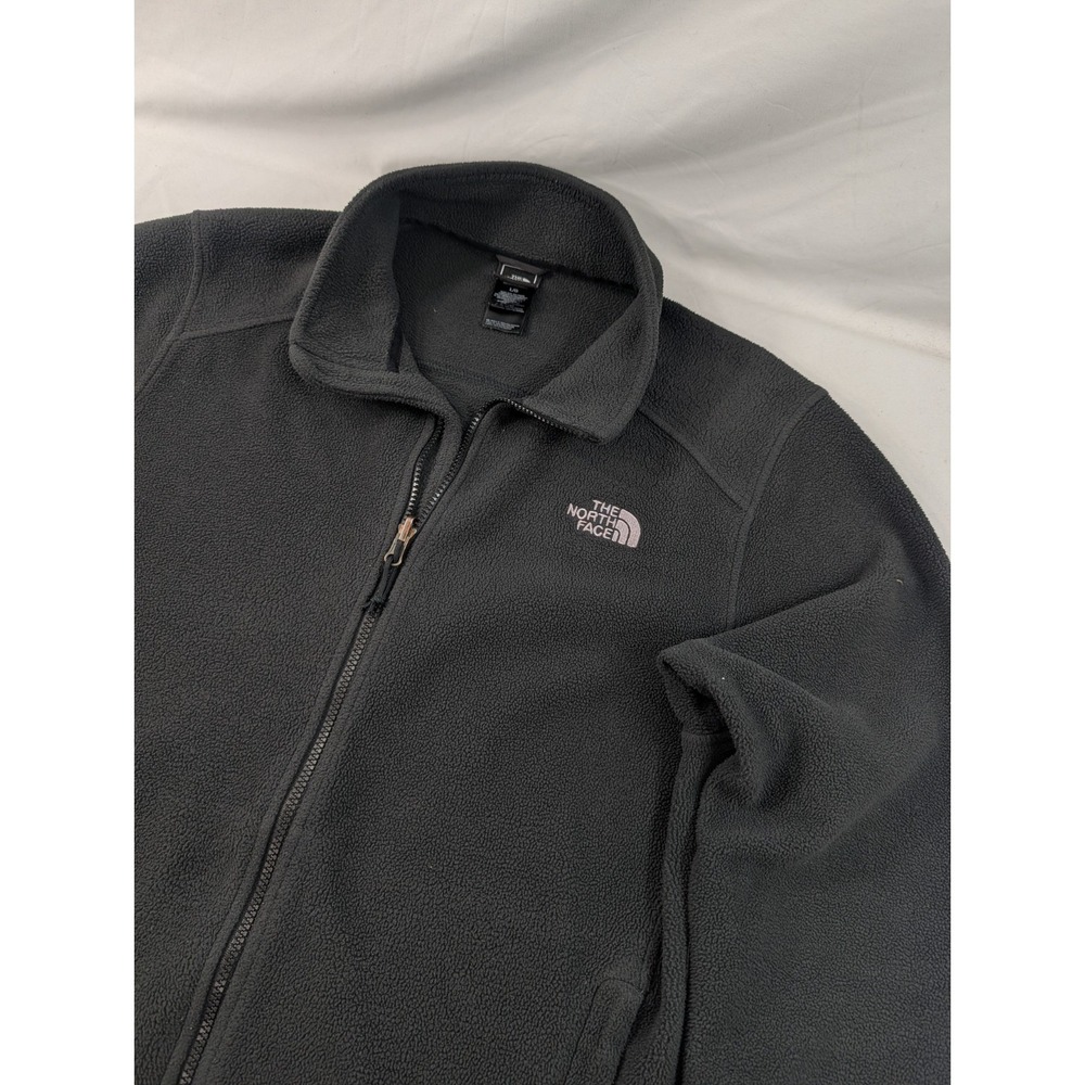 The North Face Mens FlashDry Full Zip Fleece Jacket Black Large L Gorpcore